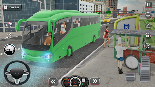 Baixe e jogue Jogo de condução de ônibus em no PC e Mac (emulador)