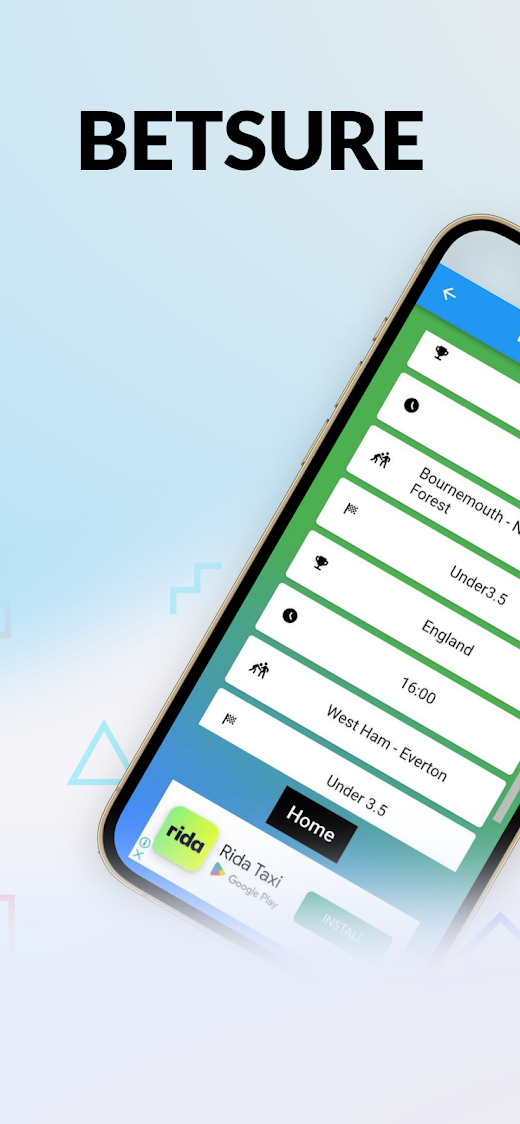 Android application Betsure screenshot