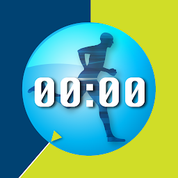 Gambar ikon HIIT interval training timer