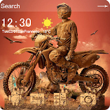 Off-road motorcycle theme icon