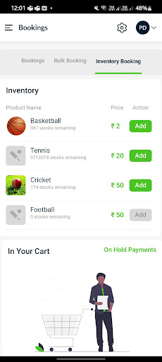 Roar Sports: Manager Screen 2