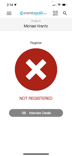 Eventsquid QR Check-In App Screenshot 1