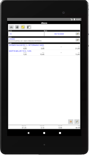 Android application Gestidic Server screenshort