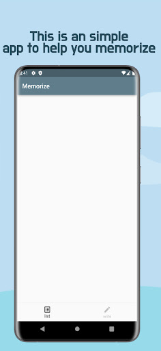 Android application Memorize Note screenshort