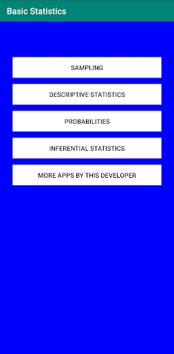 Android application Basic Statistics screenshort