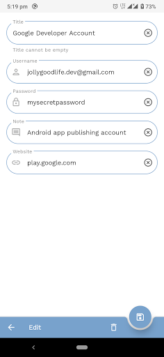 CloudPass - Password Manager Screen 3