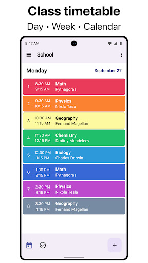 Smart Timetable Screen 2