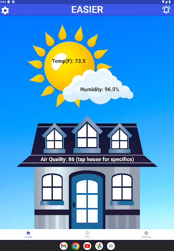 Android application EASIER Sensor App screenshort