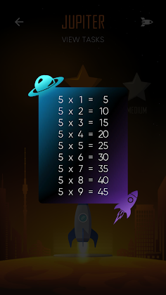 Space Math: Times tables - Screenshot 2