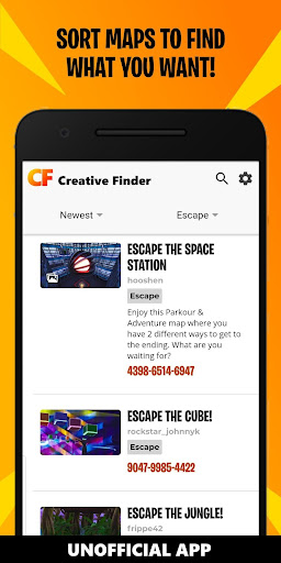 Creative Finder - Find Fortnite Creative Codes