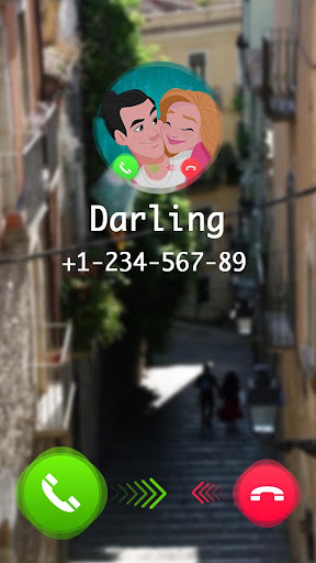 Android application Romantic Videos Call Screen screenshort