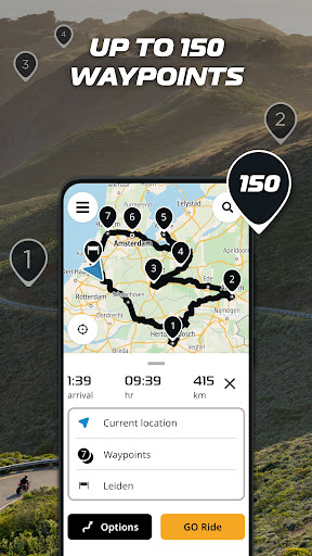 TomTom GO Ride: Motorcycle GPS Screen 3