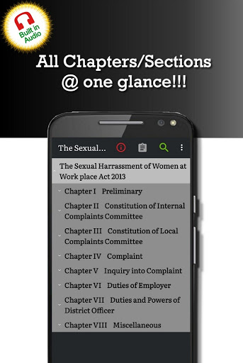 Android application Sexual Harassment of Women Act screenshort