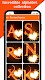 screenshot of Fire Text Photo Frame App