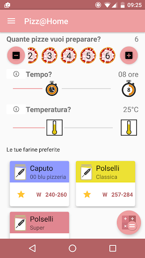Android application Pizz@Home screenshort