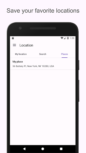 GPS Location finder Screen 3