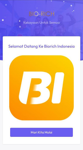 Android application Biorich Indonesia screenshort