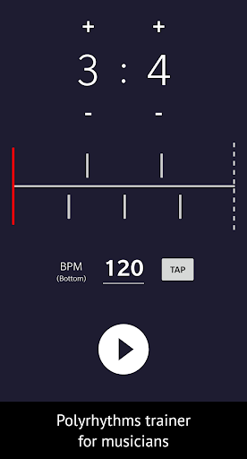 Android application Polyrhythm - Rhythm Trainer screenshort