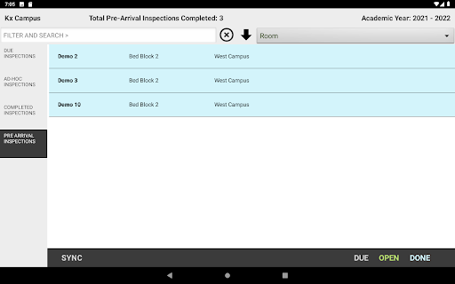 KxInspections Screen 2