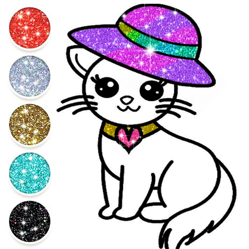 Download Cute Kitty Coloring Book Glitter Apps On Google Play