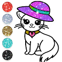 Cute Kitty Coloring Book Glitter 6.0 APK 下载