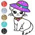 Cute Kitty Coloring Book Glitter6.0