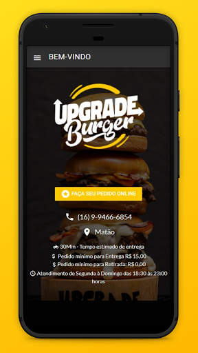 Android application Upgrade Burger screenshort