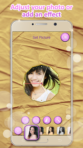 My Photo Background Clock Wallpaper