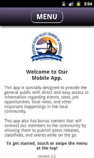 Android application Historic Silver Valley Chamber screenshort