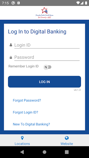Android application Priority Postal CU screenshort