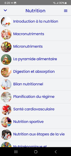 Aperçu de l'application