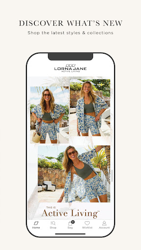 Android application Lorna Jane screenshort