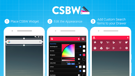 Custom Search Bar Widget CSBW Ekran görüntüsü