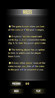 In Between Card Game