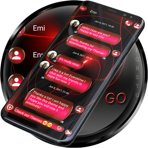 SMS Theme Sphere Red - black 400 Icon