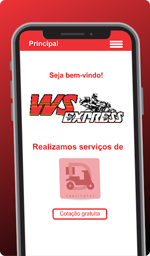 Android application WS Express - Cliente screenshort