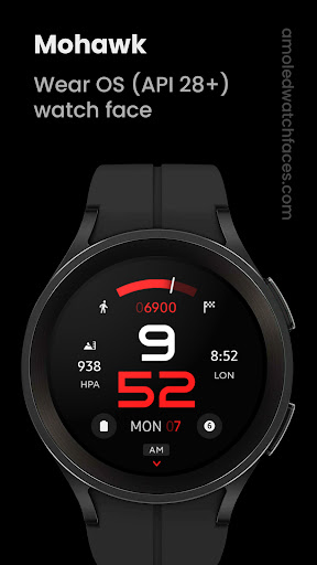 Android application Mohawk Watch Face screenshort