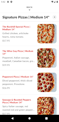 Rockhill Pizza Screen 3