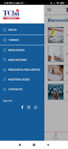 Android application TCBA screenshort