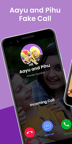 Aayu and Pihu fake Call & Chatのおすすめ画像1