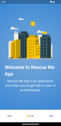 Android application RescueMe App screenshort