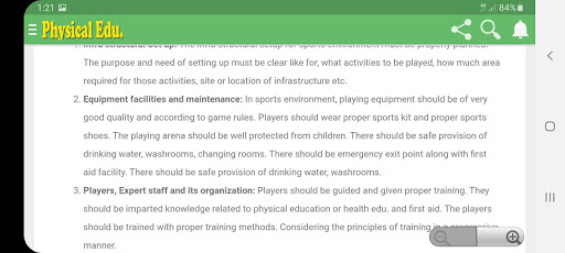 Physical Education 11th CBSE/RBSE Mobile App