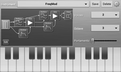 Android application ModSynth Modular Synthesizer screenshort