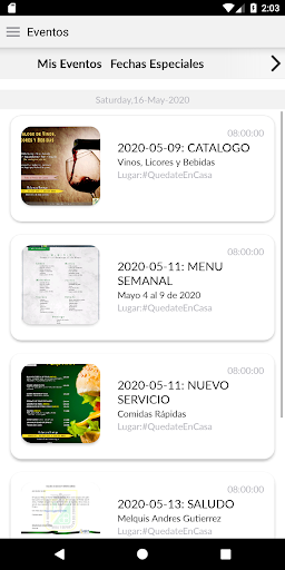 Android application Club Comercio Pereira screenshort