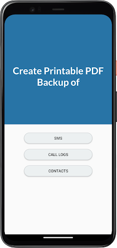 Screenshot of Call Log and sms manager