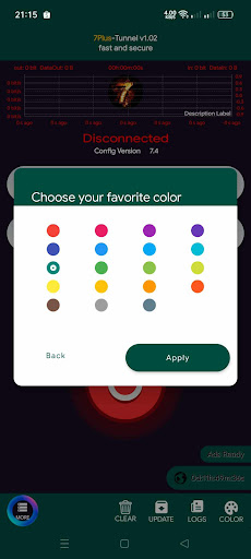 Android application 7plus Tunnel screenshort