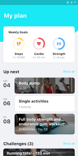 Android application Neo Fitness screenshort