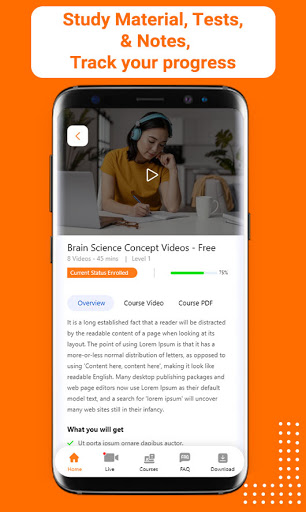 Android application BrainyWood screenshort