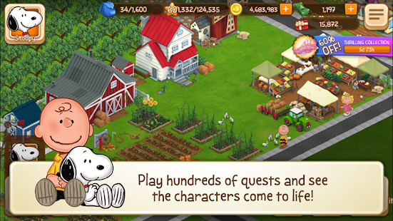 Snoopy's Town Tale CityBuilder Screenshot