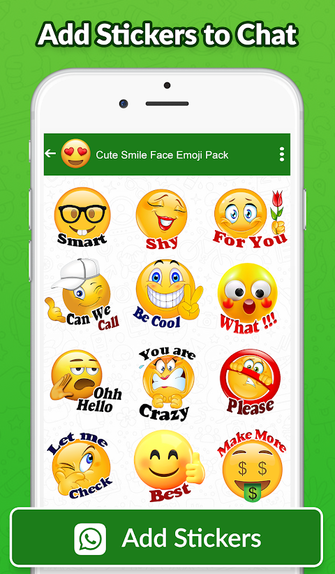 Stickers & Emoji for WhatsAppのおすすめ画像4